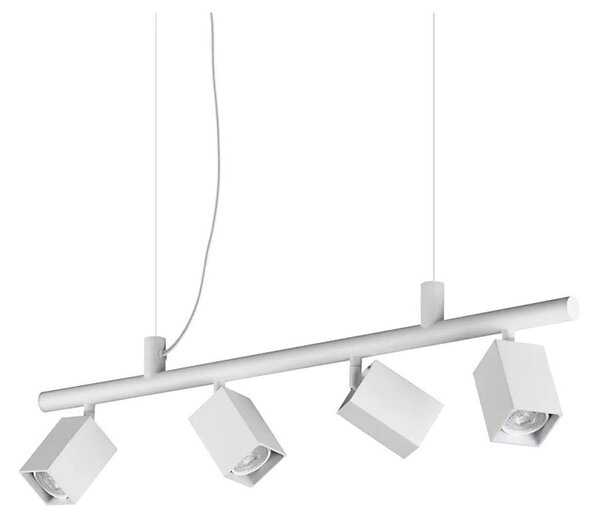 Ideal Lux - Lampadario LED sospeso con cavo DYNAMITE 4xGU10/7W/230V CRI 90 bianco