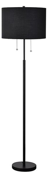 Lampada da terra FOGO 2xE27/15W/230V nera