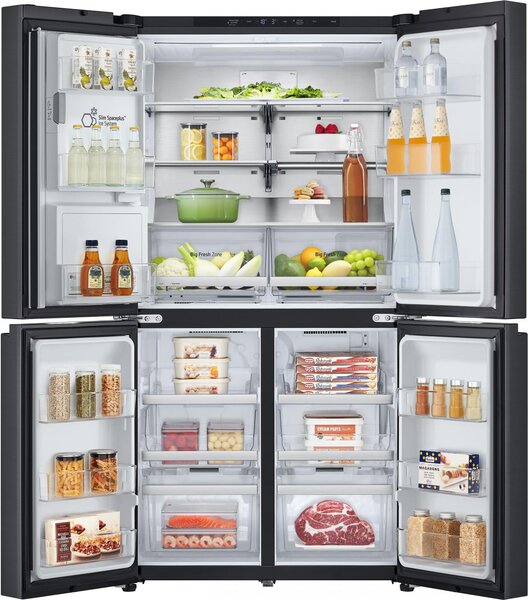 Lg Frigorifero Americano Side by Side Capacit 641 Litri Classe energetica E Raffreddamento No Frost Wi-Fi colore Nero - GML960EVBE