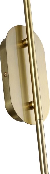 Applique da parete PIEGA 1xE14/40W/230V ottone/nero fumé