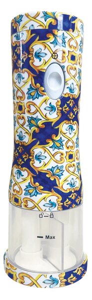 RGV Grattugia elettrica Potenza 30 Watt colore Blu Giallo e Bianco - 11634 Cheesy Maiolica