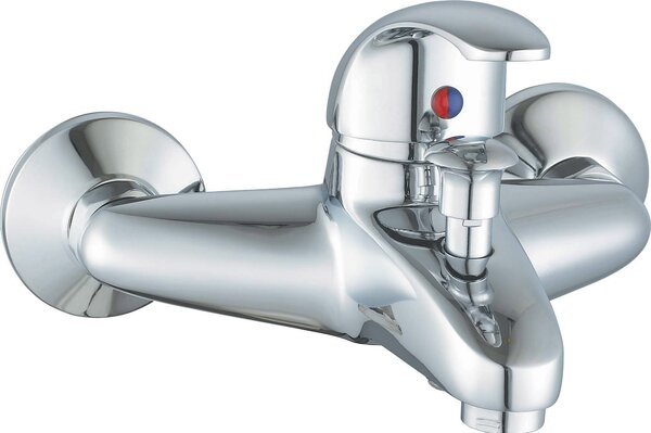 R.A. Miscelatore Vasca da Bagno Rubinetto Monocomando Cartuccia 40 mm finitura Cromo - 13321 Serie Euro