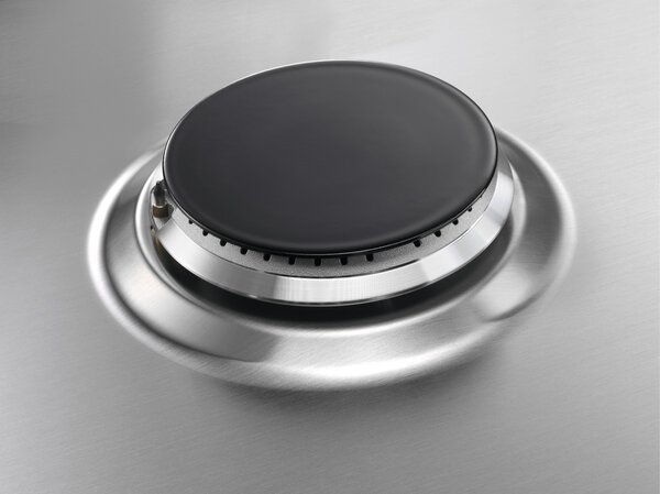 Aeg Piano Cottura 4 Fuochi a Gas Larghezza 60 cm (1 Bruciatore Wok) in Acciaio Inox colore Inox - HGB64420SM Serie 6000 Slim Line
