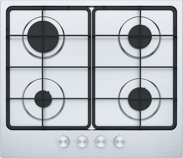 Franke Piano Cottura 4 Fuochi a Gas Larghezza 59 cm in Acciaio Inox colore Inox - 106.0554.314 FHSM 604 4G XS E