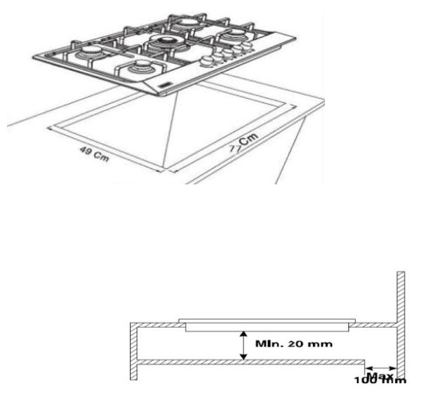 Samet Piano Cottura 5 Fuochi a Gas Larghezza 86 cm (1 Bruciatore Wok) in Acciaio Inox colore Inox - APOLLO90GHISA