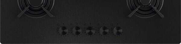 Electrolux Piano Cottura a Gas 5 Fuochi a Gas Larghezza 75 cm in Vetro colore Nero - KGG753723L