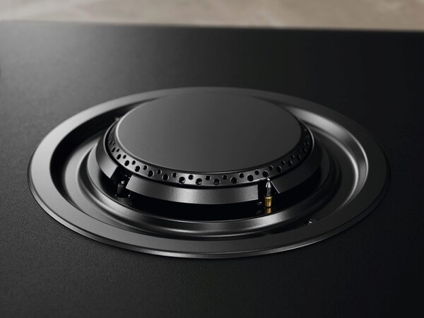 Electrolux Piano Cottura a Gas 5 Fuochi a Gas Larghezza 75 cm in Vetro colore Nero - KGG753723L