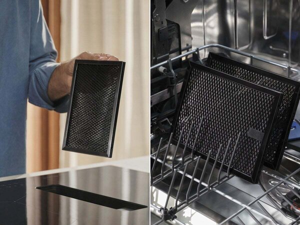 Electrolux Piano Cottura a Induzione con Cappa Integrata 4 Fuochi Larghezza 60 cm colore Nero - KCC63410CB