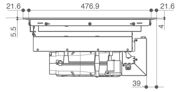Faber Piano Cottura a Induzione con Cappa Integrata 4 Fuochi Larghezza 60 cm in Vetro colore Nero - Galileo Smart BK A600