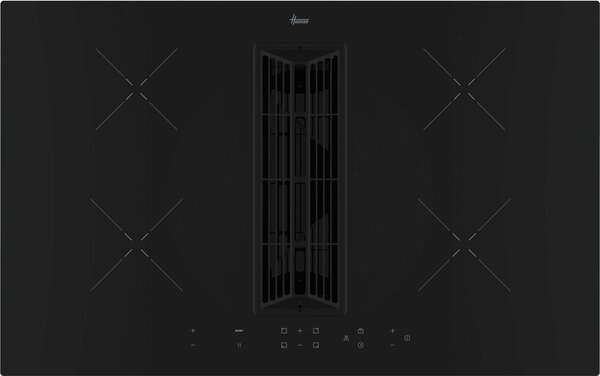 Hoover Piano Cottura a Induzione con Cappa Integrata Aspirante 4 Fuochi Larghezza 80 cm in Vetroceramica colore Nero - HIH8ICE H-Hob 550