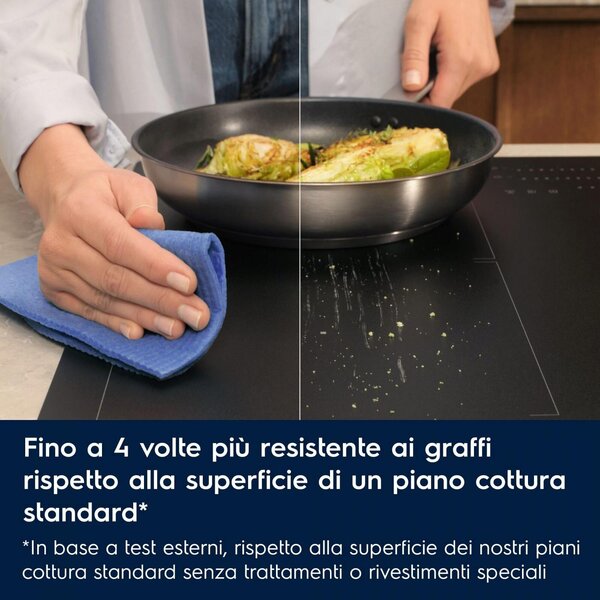 Electrolux Piano Cottura Induzione 4 Fuochi Larghezza 77 cm in Vetroceramica colore Nero - EIS82453IZ Serie 700 SenseBoil