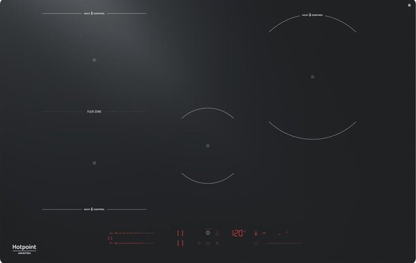 Hotpoint Ariston Piano Cottura Induzione 4 Fuochi Larghezza 80 cm in Vetroceramica colore Nero - HTX8015DNF