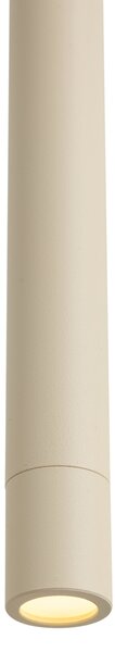 Lampada a sospensione moderna beige con rosone integrato - Chuba
