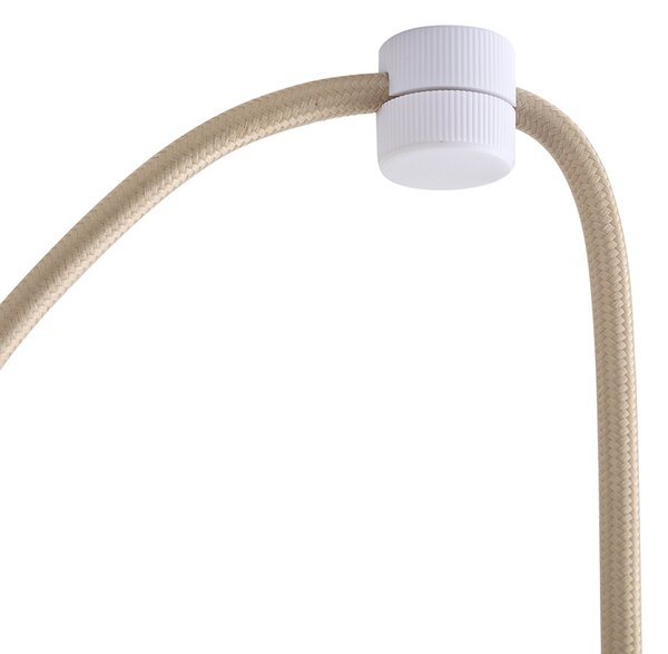 Lampada a sospensione di design beige con vetro opalino a 3 luci - Tulip