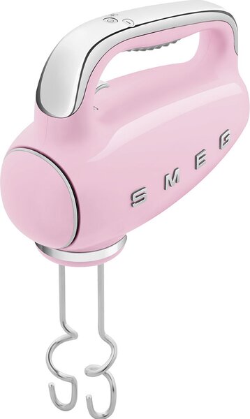 Smeg Sbattitore Elettrico Mixer Potenza 250 Watt con 9 Velocit + Funzione Turbo colore Rosa Lucido - HMF01PKEU 50's Style