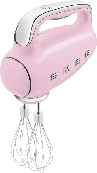 Smeg Sbattitore Elettrico Mixer Potenza 250 Watt con 9 Velocit + Funzione Turbo colore Rosa Lucido - HMF01PKEU 50's Style