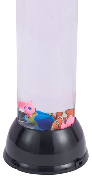 Tubo a bolle nero 90 cm con LED RGB - Zoop