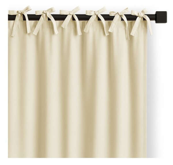 Tenda parzialmente oscurante avorio 140x250 cm Carli Tie – Restilo