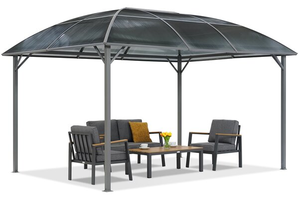 Gazebo in metallo Dominican 3x4 Garden Point antracite