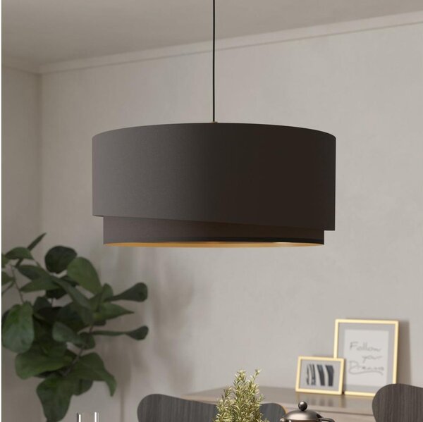 Eglo 39931 - Lampadario a cavo MANDERLINE 1xE27/40W/230V marrone/oro