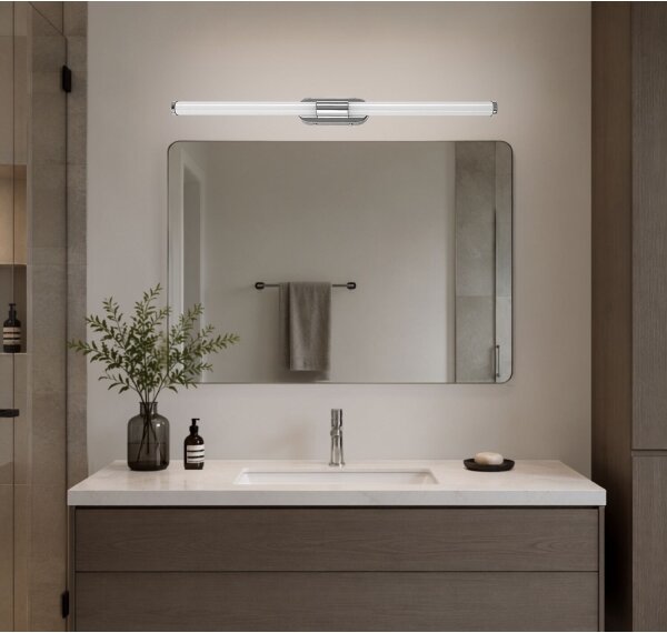 Rabalux 75095-LED Illuminazione per specchio da bagno TENEBRA 8W/230V IP44 60 cm cromo lucido