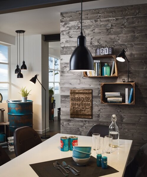 Eglo 55251 - Lampada da tavolo PRIDDY 1xE27/40W/230V nera