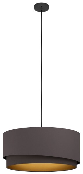 Eglo 39931 - Lampadario a cavo MANDERLINE 1xE27/40W/230V marrone/oro