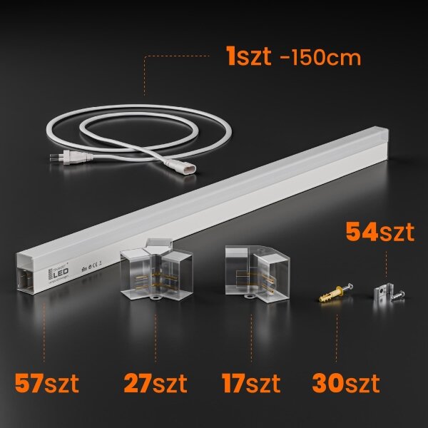 Plafoniera LED da soffitto dimmerabile HEXAGON LED/456W/85-265V 5000K CRI 90 IP54 bianco