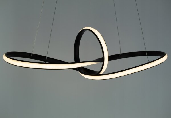Lampadario LED su cavo LED/44W/230V nero