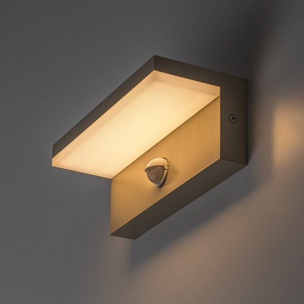 Rabalux 77220 - applique da esterno a LED con sensore ZARAGOZA 9W/230V IP54 beige