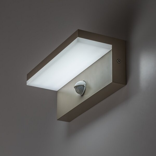 Rabalux 77220 - applique da esterno a LED con sensore ZARAGOZA 9W/230V IP54 beige