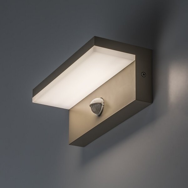 Rabalux 77220 - applique da esterno a LED con sensore ZARAGOZA 9W/230V IP54 beige