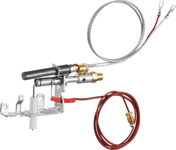 Bruciatore di accensione per caminetto a gas - Gruppo bruciatore pilota - Per gas naturale e GPL - Compatibile con 14D0477, LPG8404, SRV14D0477