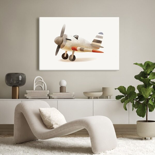 Quadro su tela – Aereo retrò in movimento
