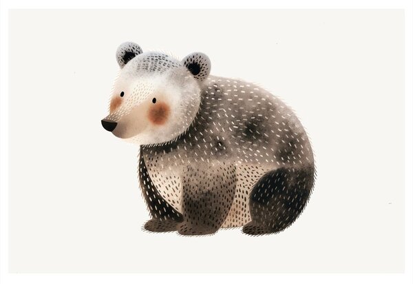 Quadro su tela – Orso carino nel bosco
