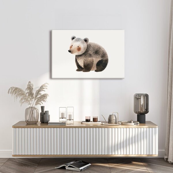 Quadro su tela – Orso carino nel bosco