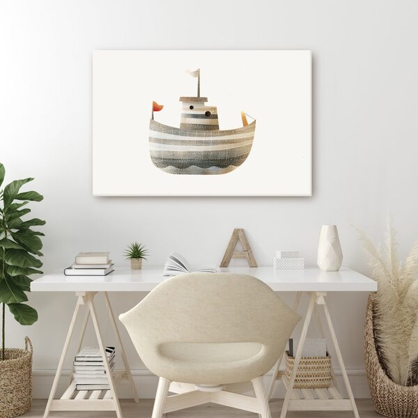Quadro su tela – Nave marina sulle onde
