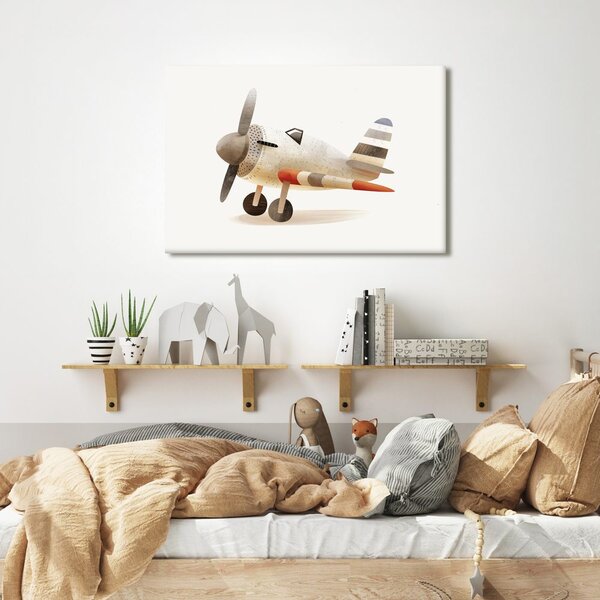 Quadro su tela – Aereo retrò in movimento