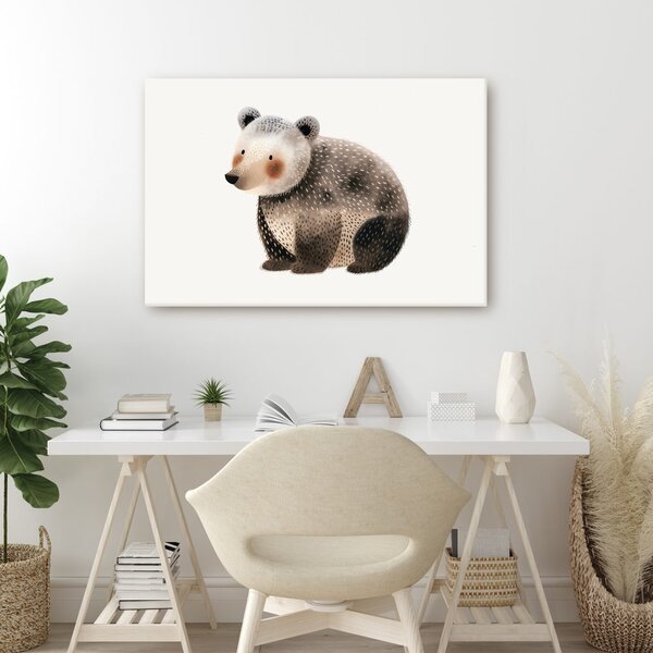 Quadro su tela – Orso carino nel bosco