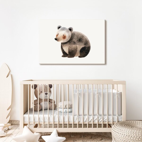 Quadro su tela – Orso carino nel bosco