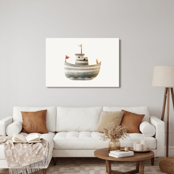 Quadro su tela – Nave marina sulle onde