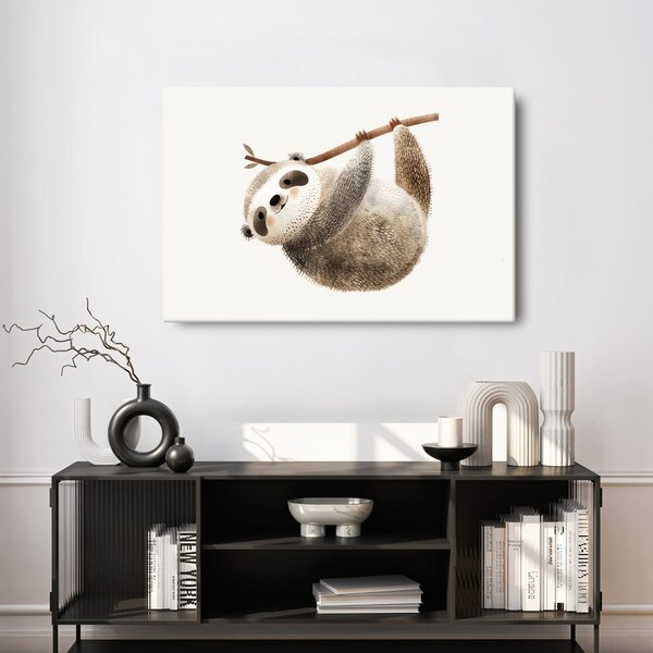 Quadro su tela – Bradipo pigro sul ramo