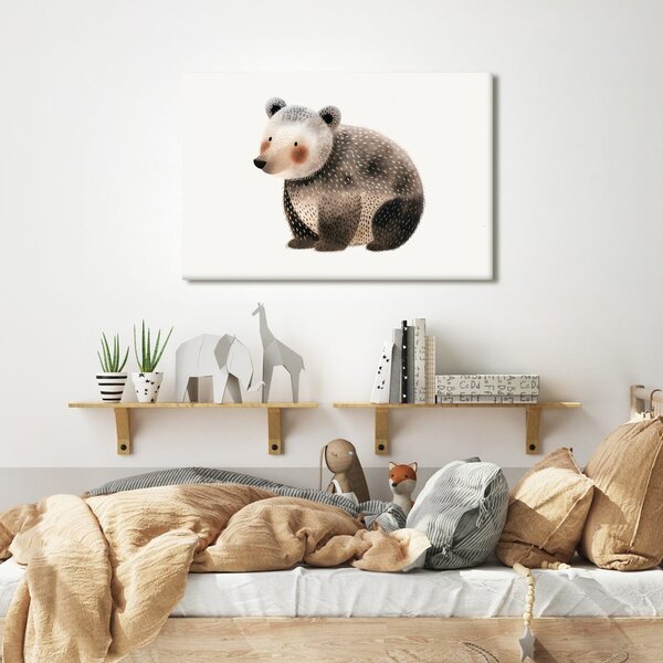 Quadro su tela – Orso carino nel bosco