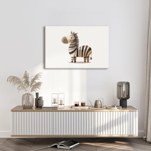Quadro su tela – Zebra carina disegnata