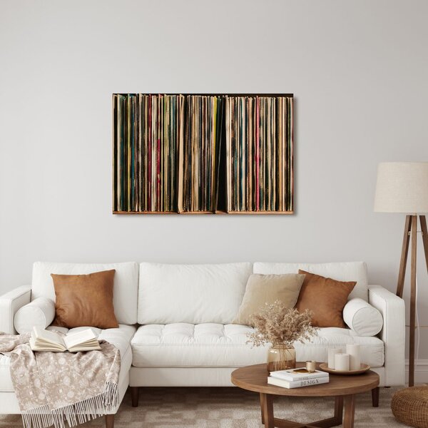 Quadro su tela – Dischi in vinile retrò