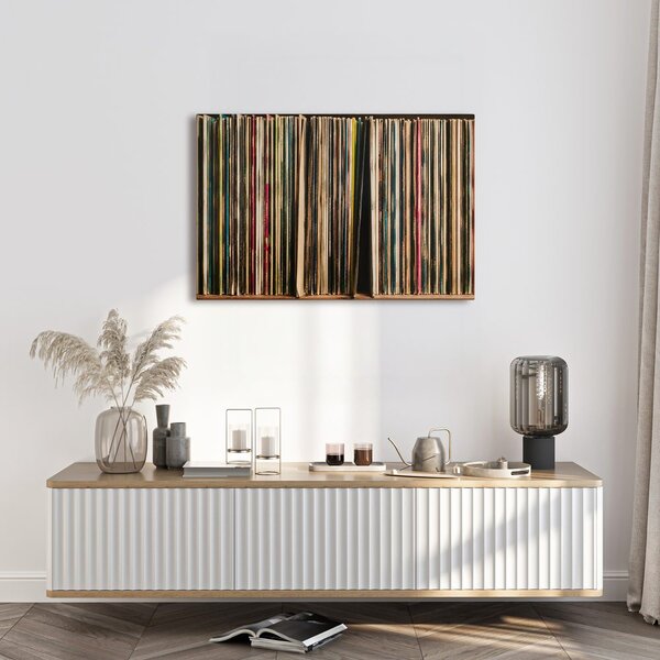 Quadro su tela – Dischi in vinile retrò