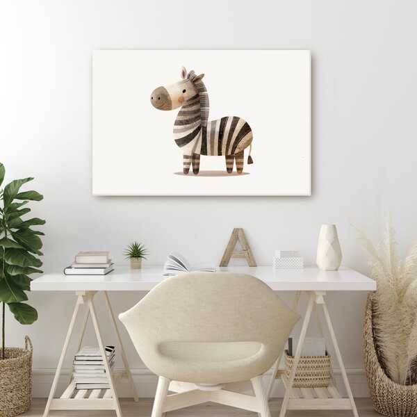 Quadro su tela – Zebra carina disegnata