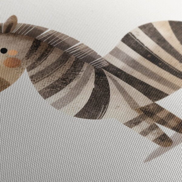 Quadro su tela – Zebra carina disegnata
