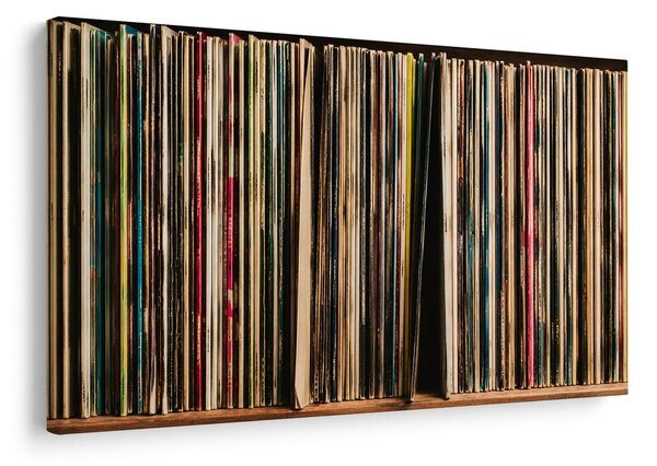 Quadro su tela – Dischi in vinile retrò