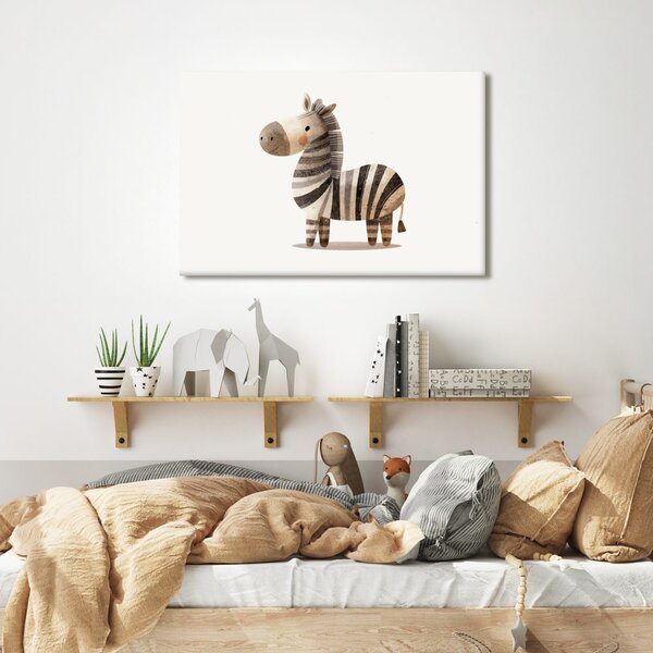 Quadro su tela – Zebra carina disegnata